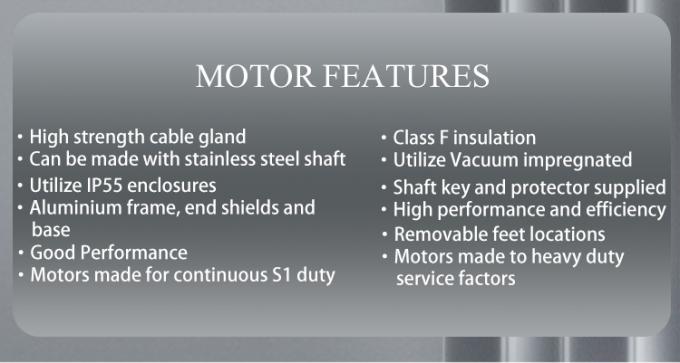수영장 펌프에 대한 높은 효율 2800rpm 전기 모터 알루미늄 하우징 4